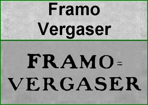Framo Vergaser